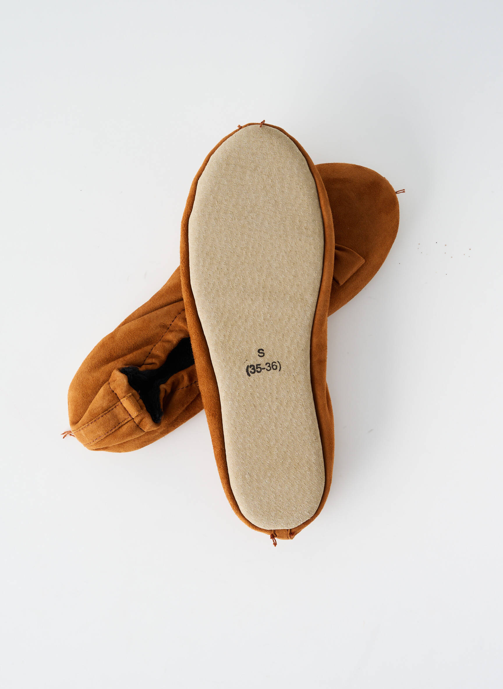 Bateliai/pantofliai odinė išorinė padas plokščias kulnas iki 3 cm rudas GLOVE STORY moteris