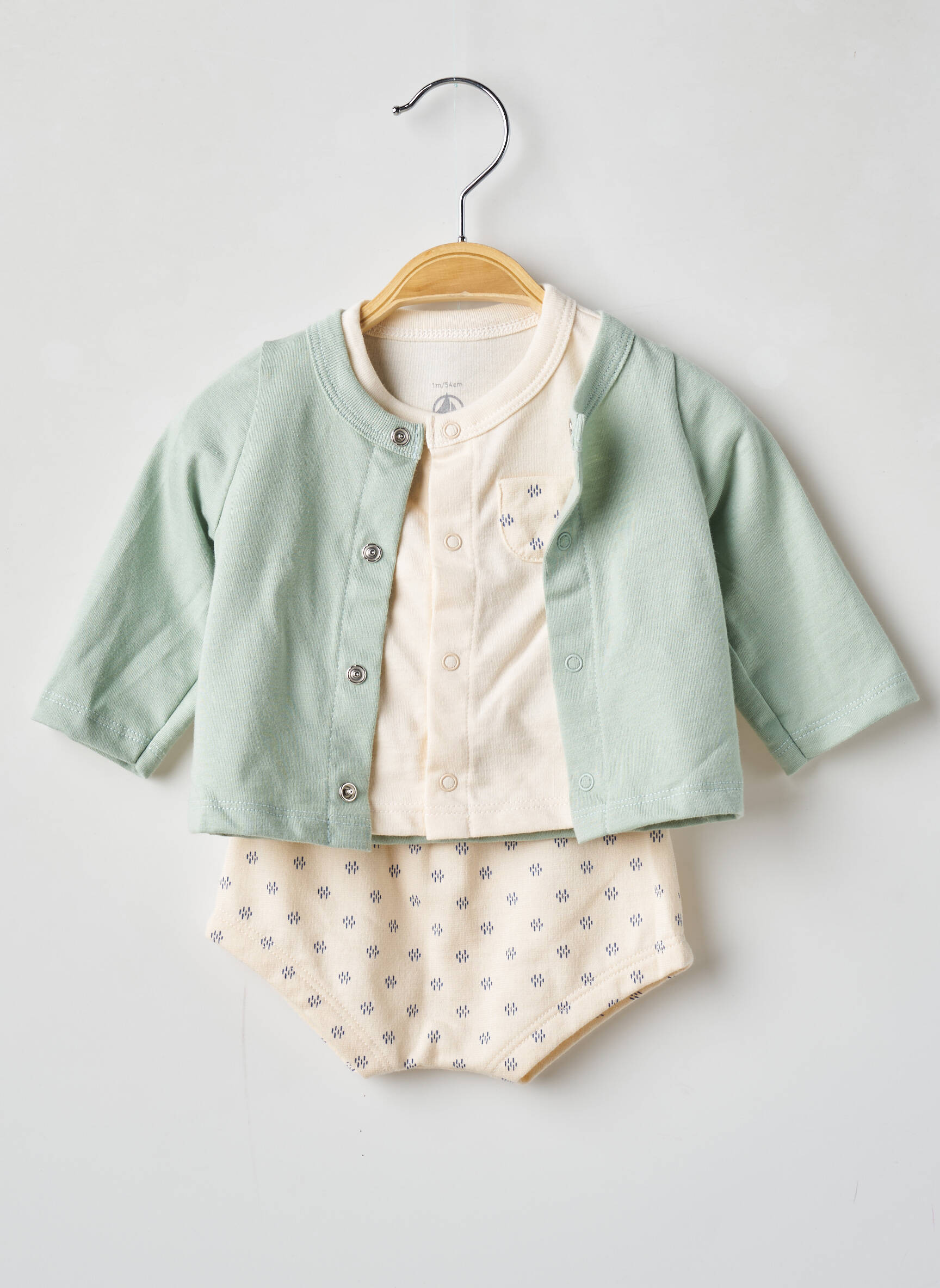Kelnaičių rinkinys elastinė dydžio sistema žalias PETIT BATEAU berniukas