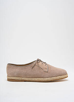 Espadrilės šnervių uždarymas plokščias kulnas iki 3 cm bežinis BOBBIES moteris