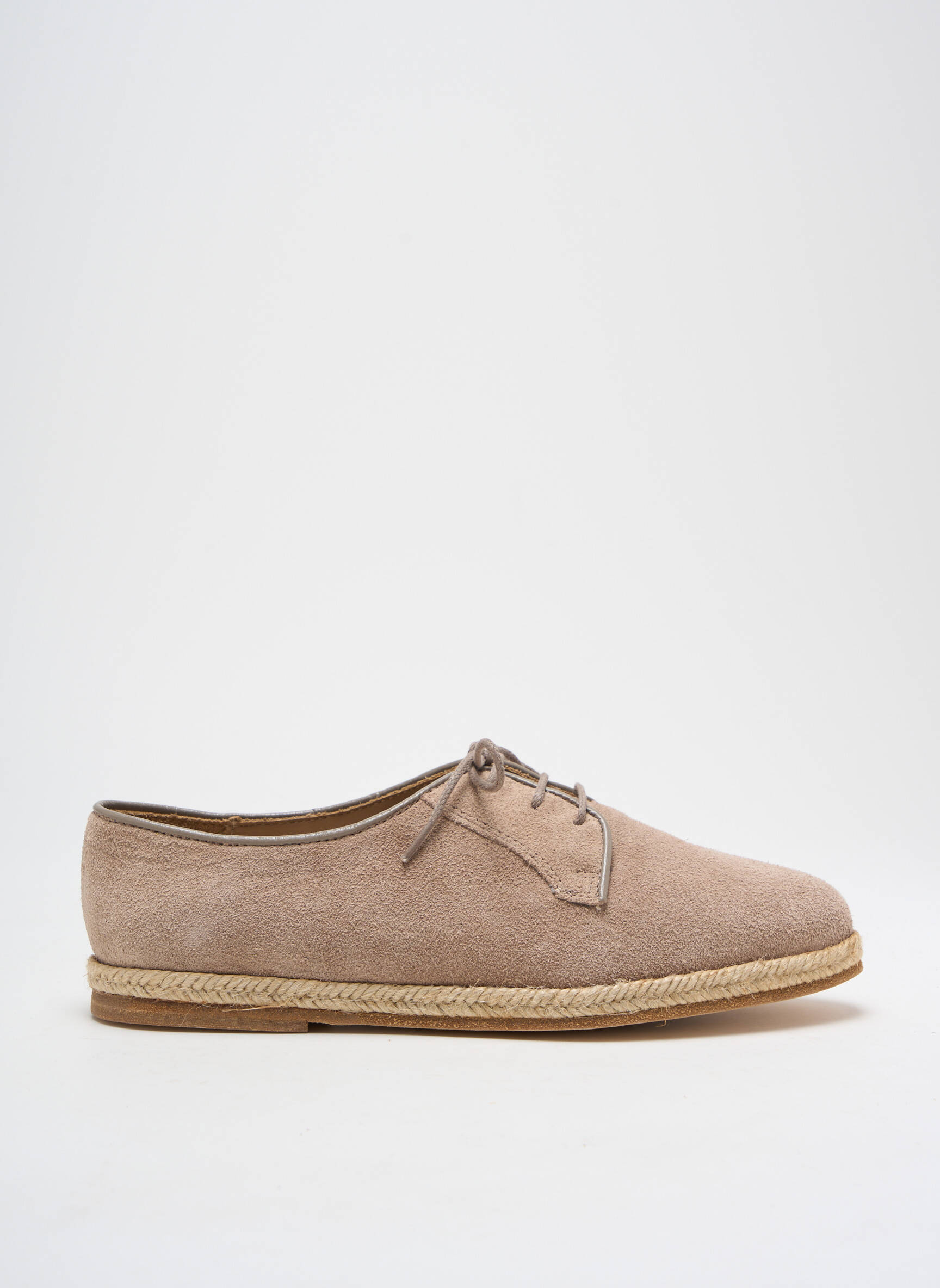 Espadrilės šnervių uždarymas plokščias kulnas iki 3 cm bežinis BOBBIES moteris
