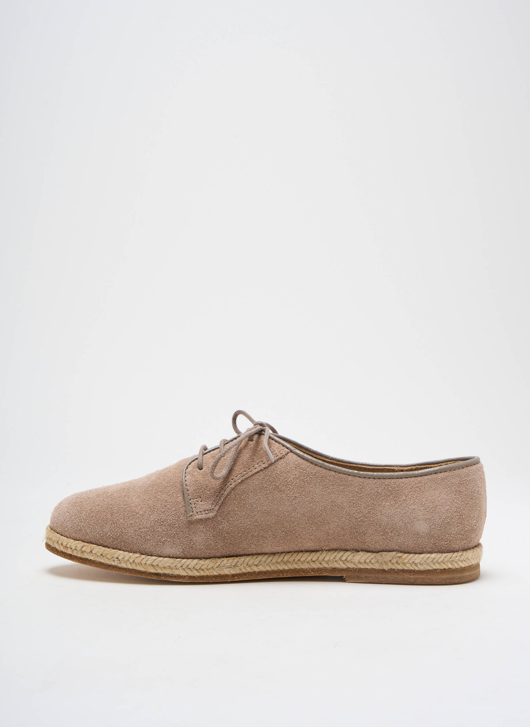 Espadrilės šnervių uždarymas plokščias kulnas iki 3 cm bežinis BOBBIES moteris