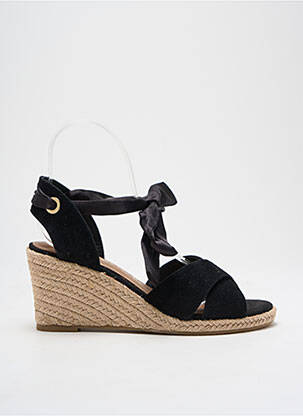 Espadrilės satino audinys kulnas nuo 4 iki 6 cm juodas TAMARIS moteris