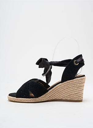 Espadrilės satino audinys kulnas nuo 4 iki 6 cm juodas TAMARIS moteris