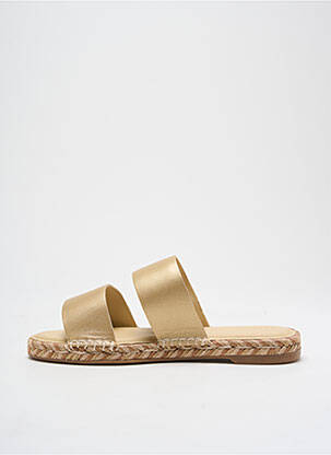 Espadrilės satino audinys plokščias kulnas iki 3 cm auksas TOMMY HILFIGER moteris