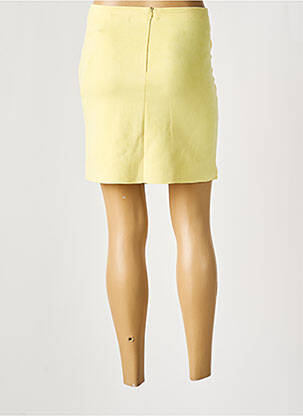 Trumpas sijonas tiesi kirpimas geltona H F WOMAN COLLECTION moteris