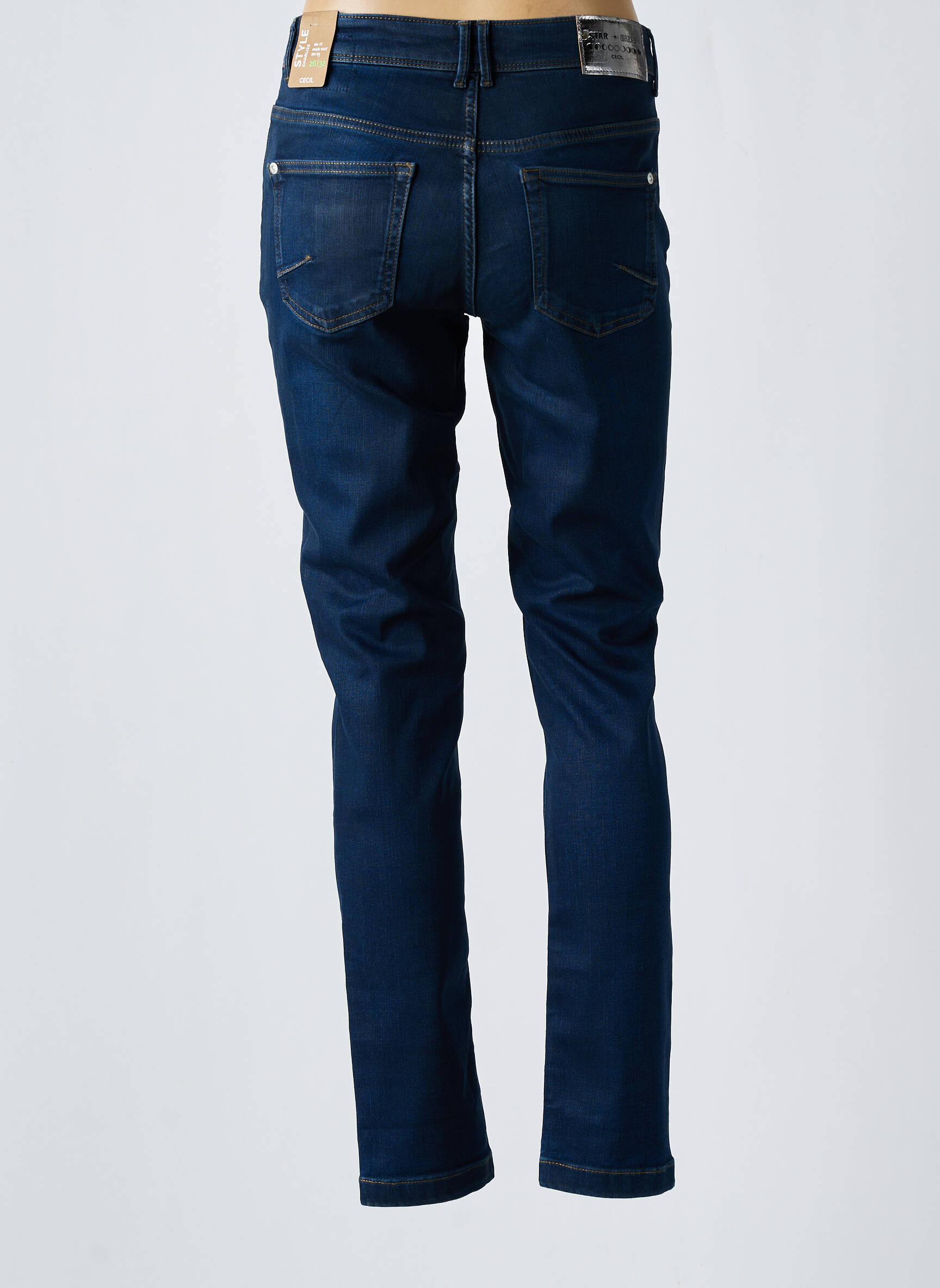 Lieknos džinsai kišenės mėlyna CECIL moteris