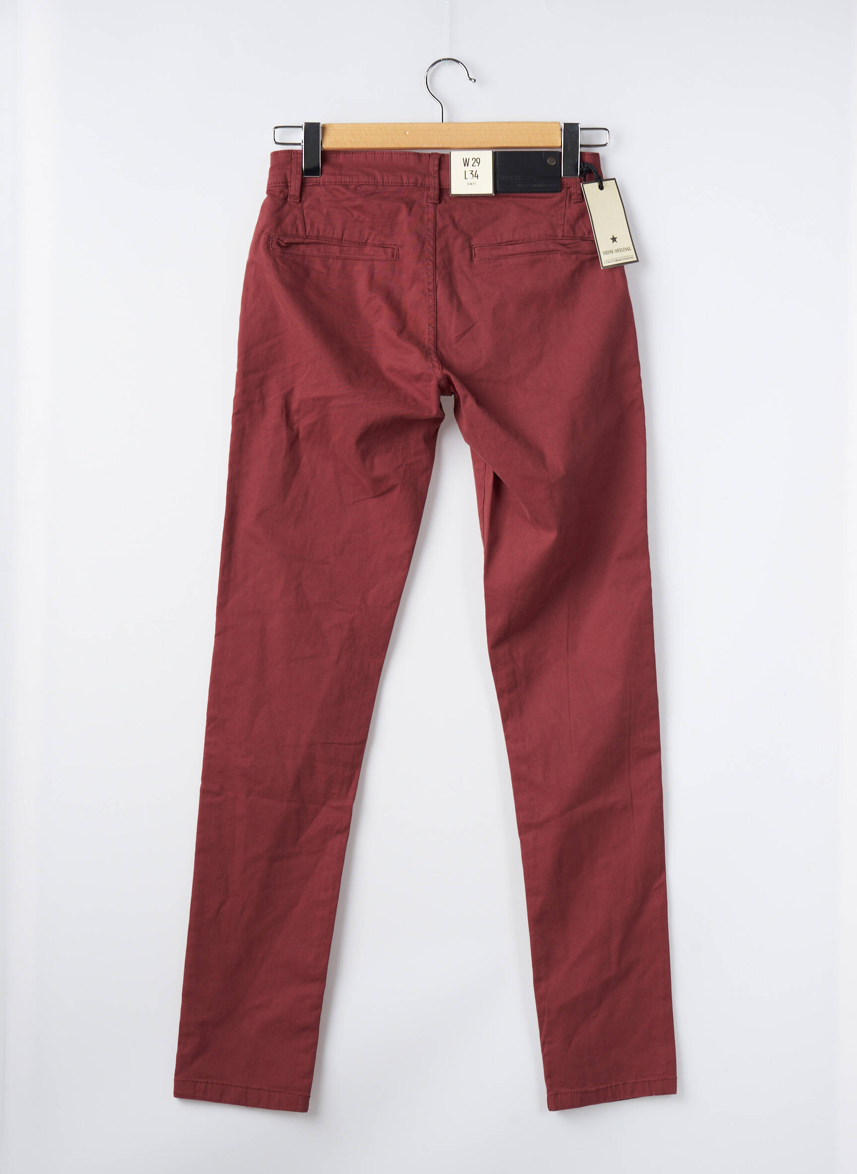 Chino kelnė kišenės raudona SHINE ORIGINAL vyras