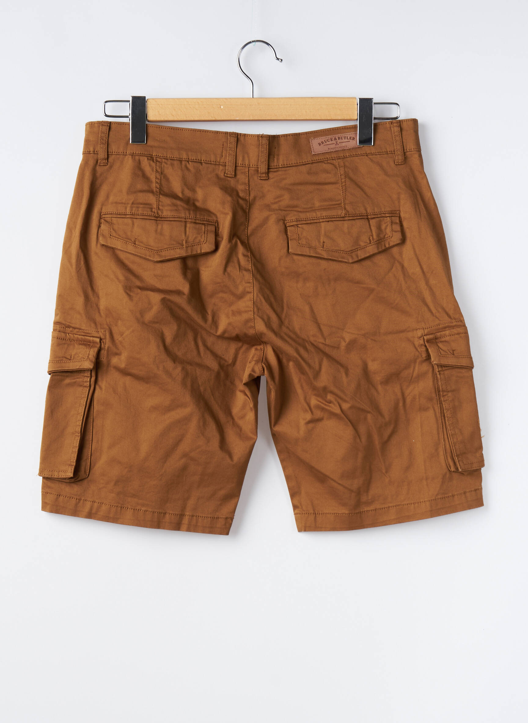 Bermudas tiesi kirpimas rudas BRUCE & BUTLER  vyras