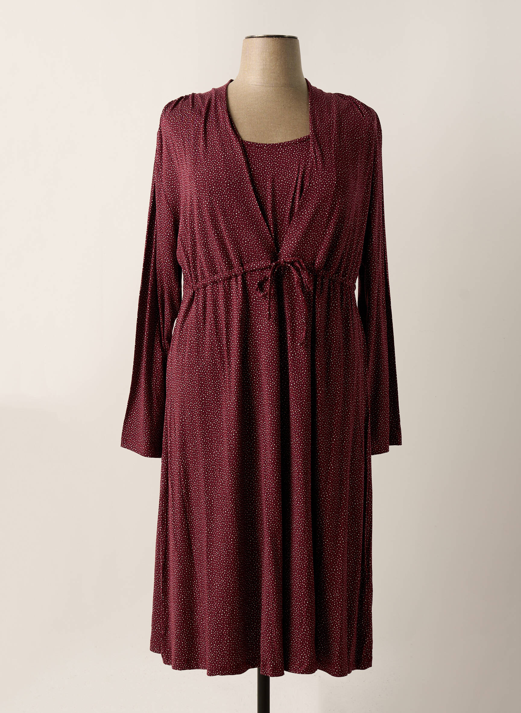 Pusilgių suknelė ilgos rankovės ilgos rankovės raudona SHEEGO moteris