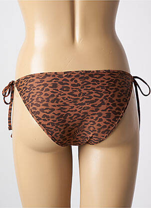 Maudymosi kelnaitės satino efektas bikini rudas ZADIG & VOLTAIRE moteris
