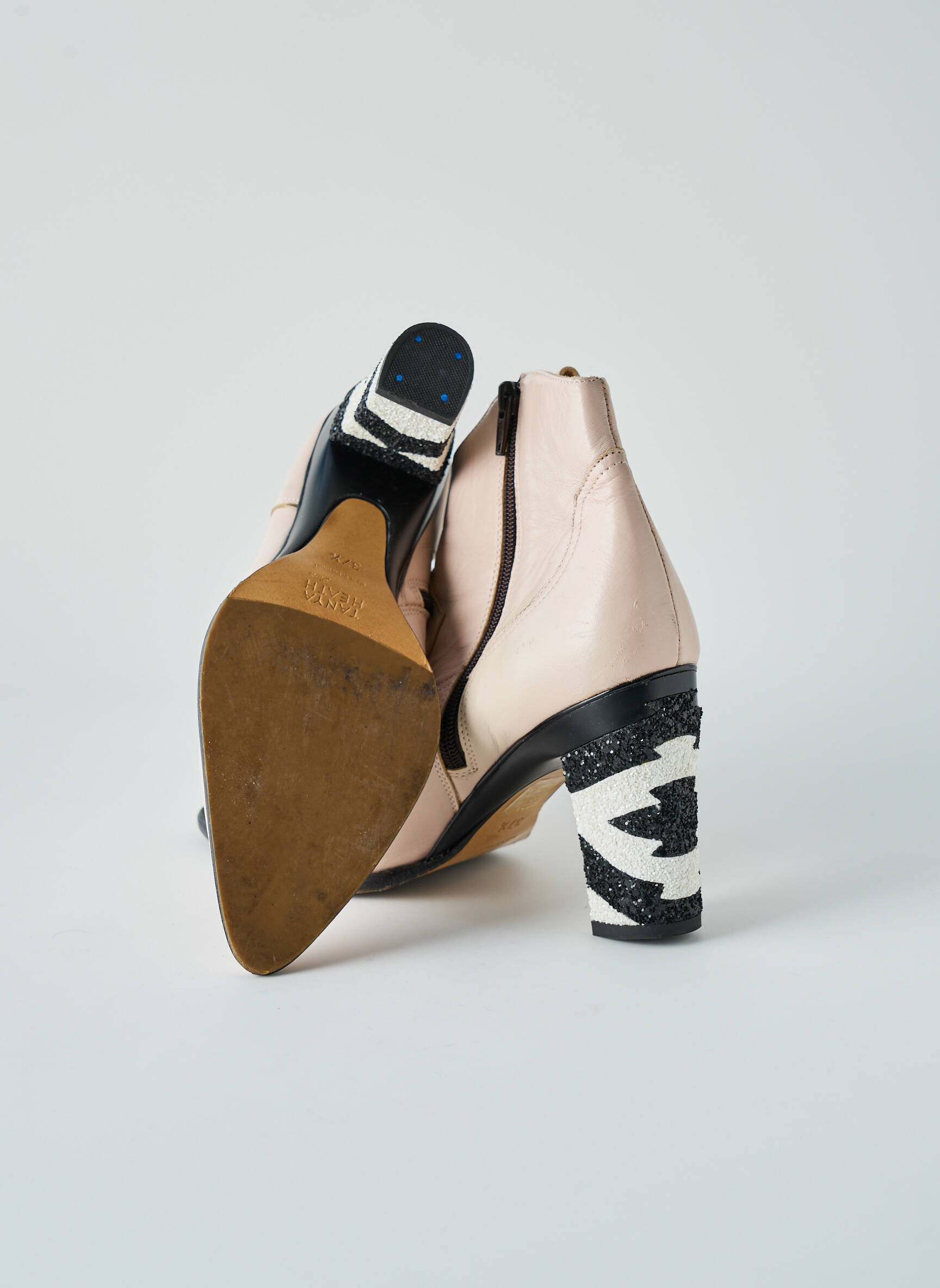 Batai/botai lygus medžiaga kulnas nuo 7 iki 9 cm rožinė TANYA HEATH moteris