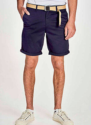 Bermudas popelinos audinys, kuris pasižymi lygiu ir tankiu paviršiumi. normala dydis mėlyna JACK & JONES vyras