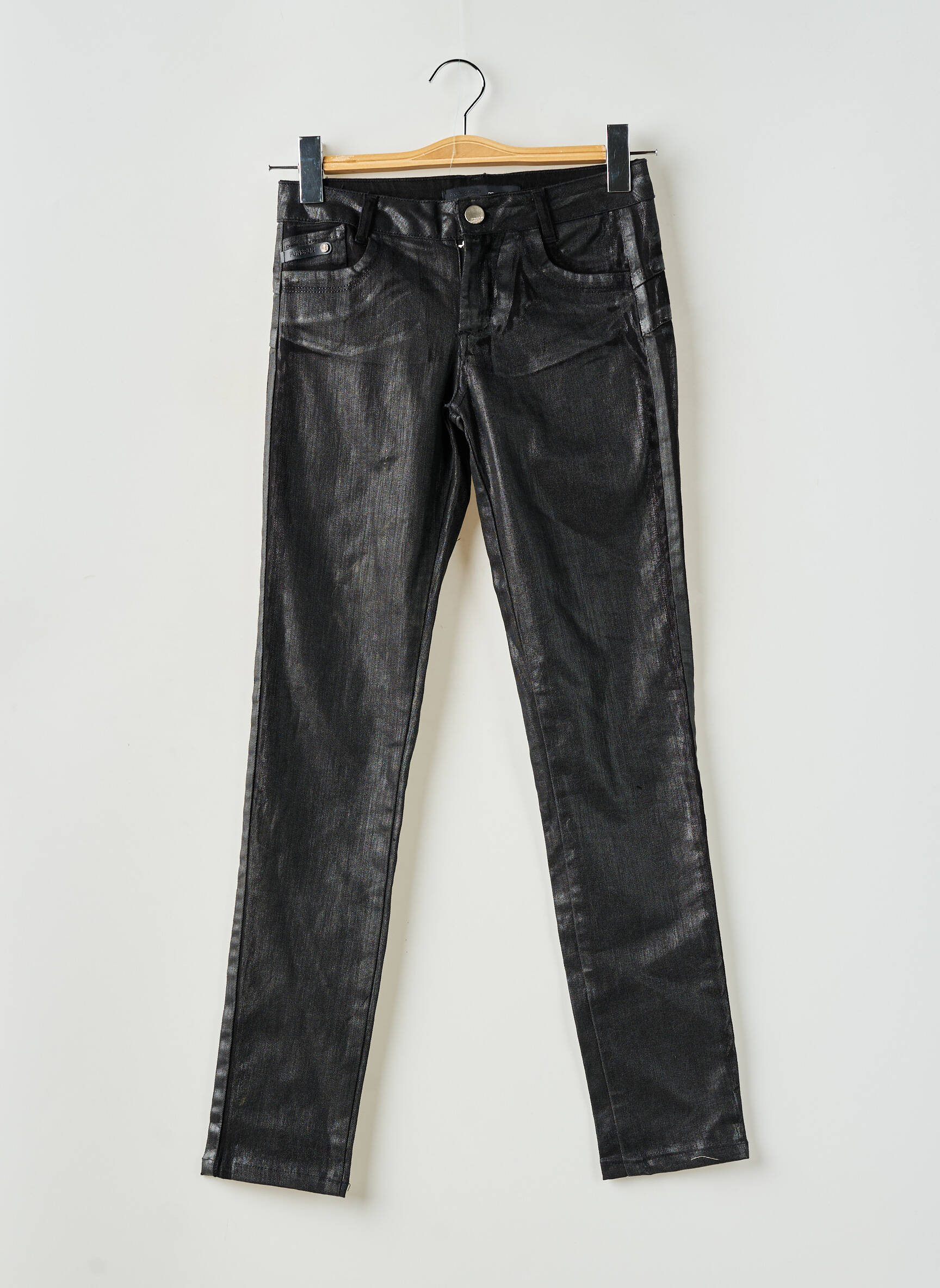Lieknos kelnės kišenės juodas FUN & FUN moteris