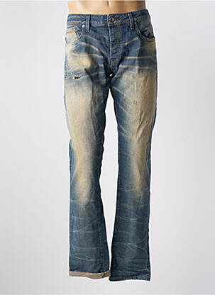 Tiesios kirpimo džinsai nusidėvėjęs ir išblukęs efektas normala dydis mėlyna R.D.D (ROYAL DENIM DIVISION) vyras
