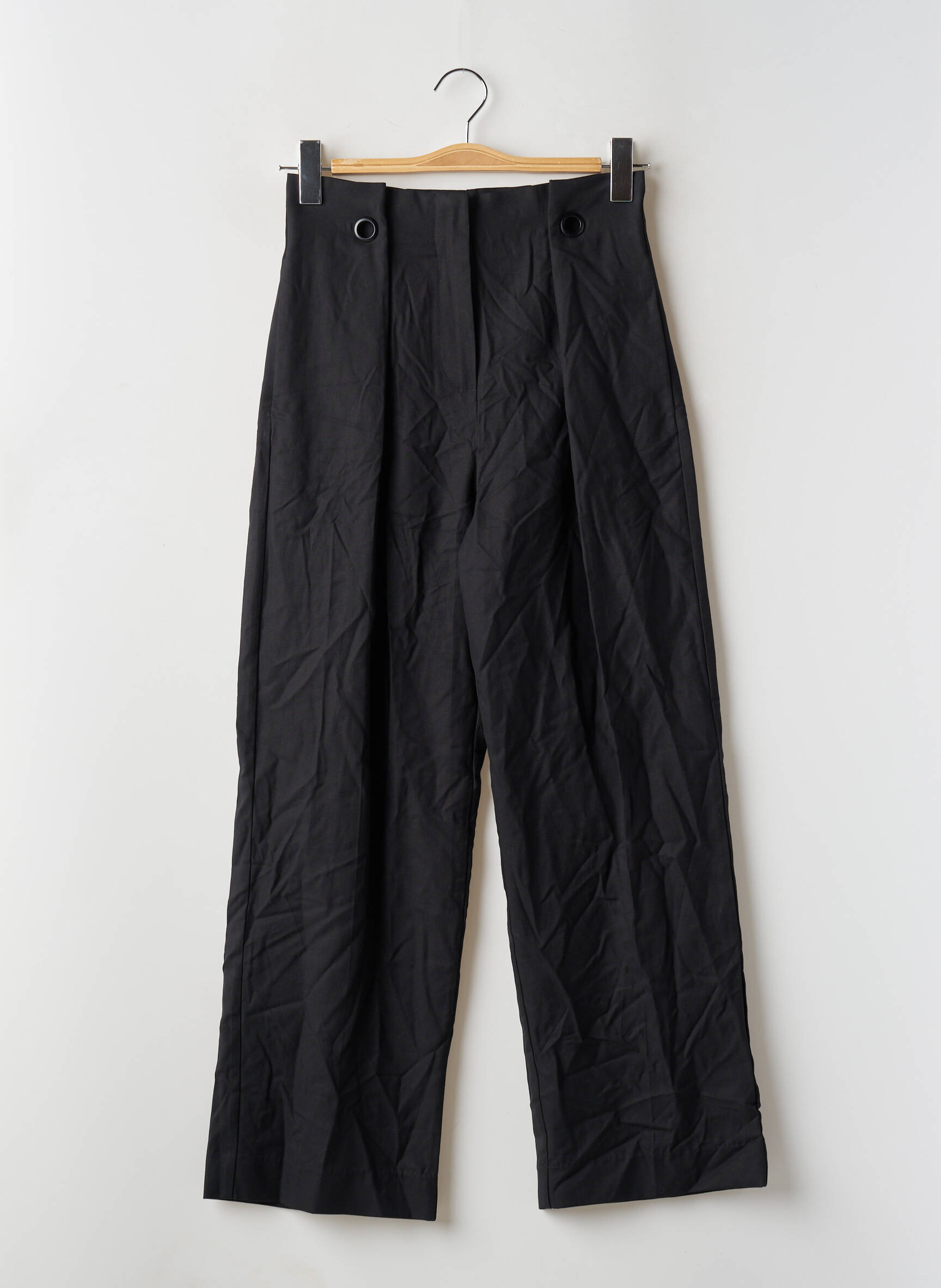 Tiesi kelnė pincetų dydis aukšta talija juodas MANGO moteris
