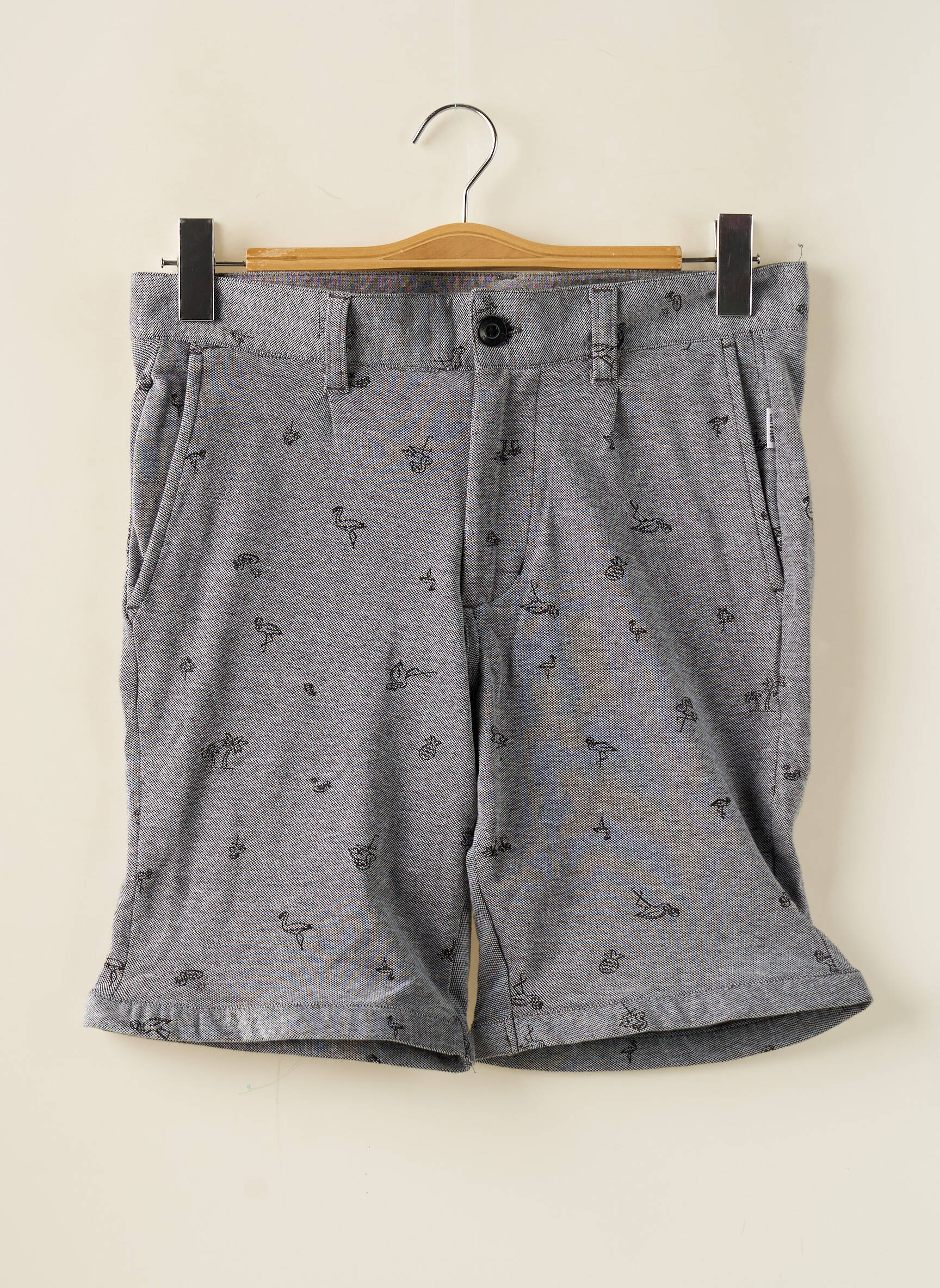 Bermudas tamprumas aukšta talija pilka ONLY&SONS vyras