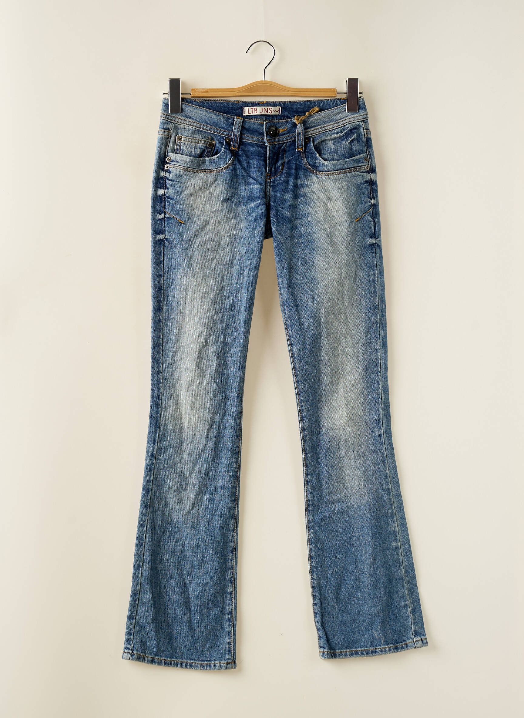 Bootcut džinsai tamprumas maža dydžio mėlyna LTB moteris