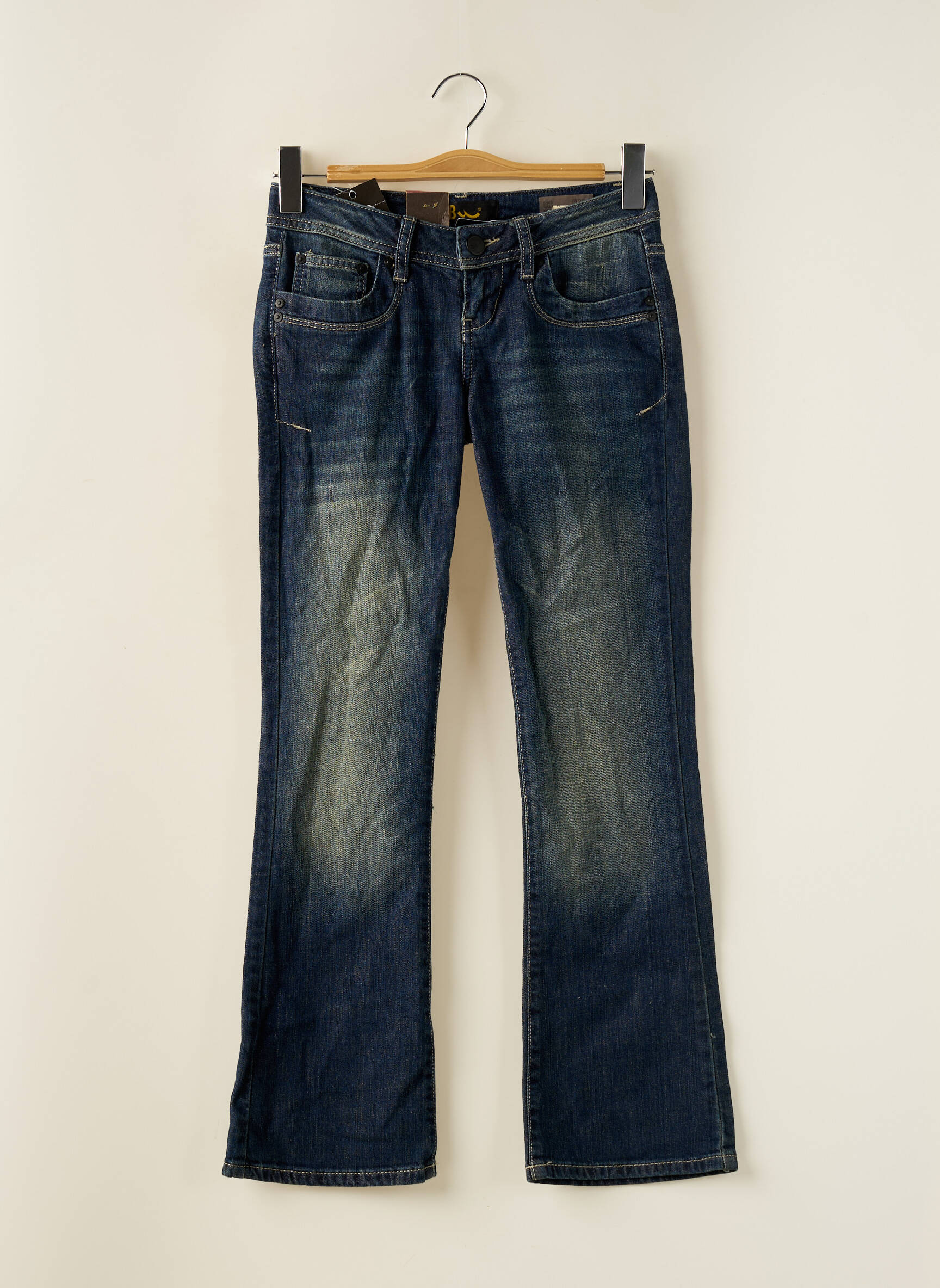 Bootcut džinsai tamprumas maža dydžio mėlyna LTB moteris