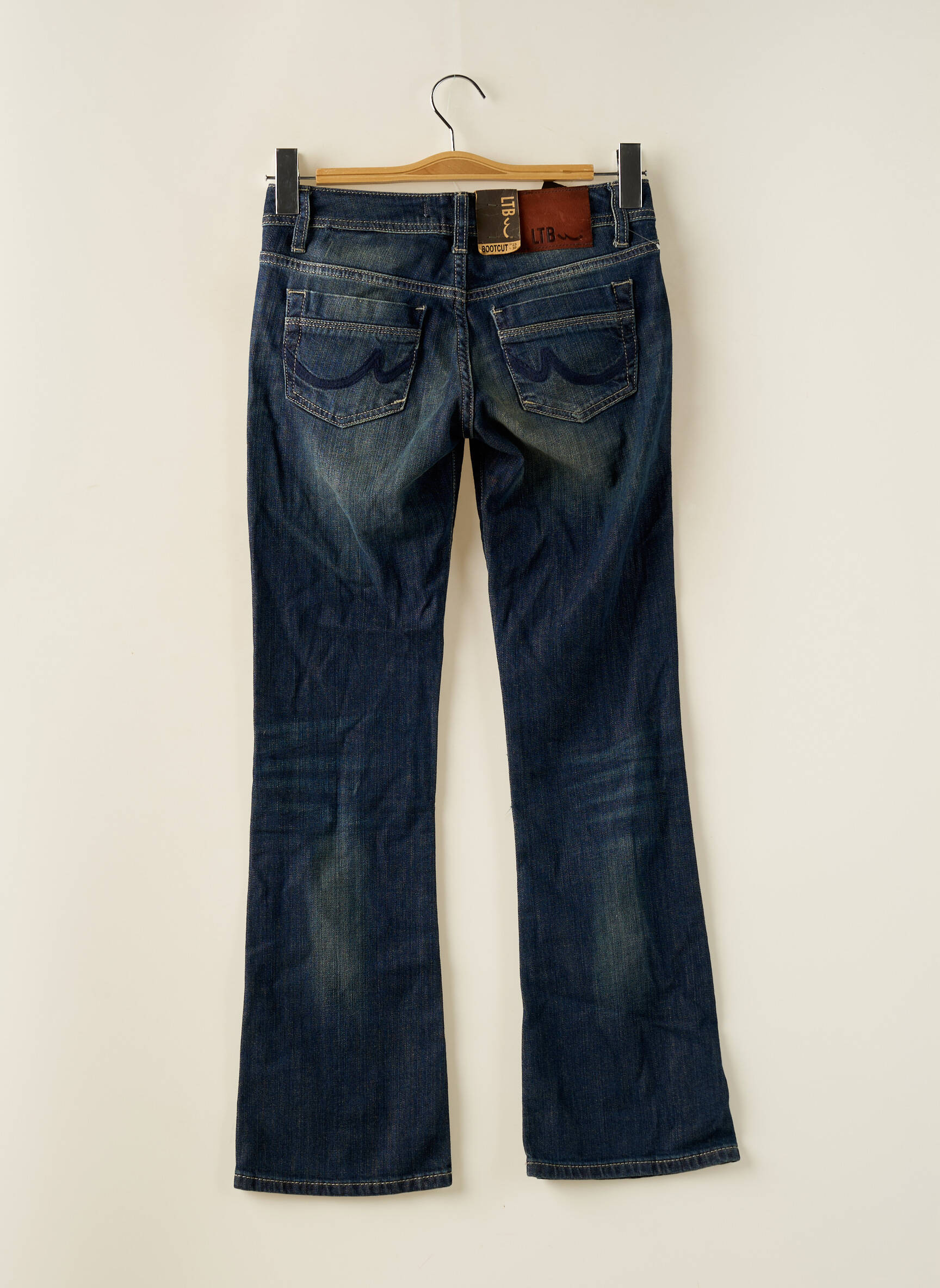 Bootcut džinsai tamprumas maža dydžio mėlyna LTB moteris