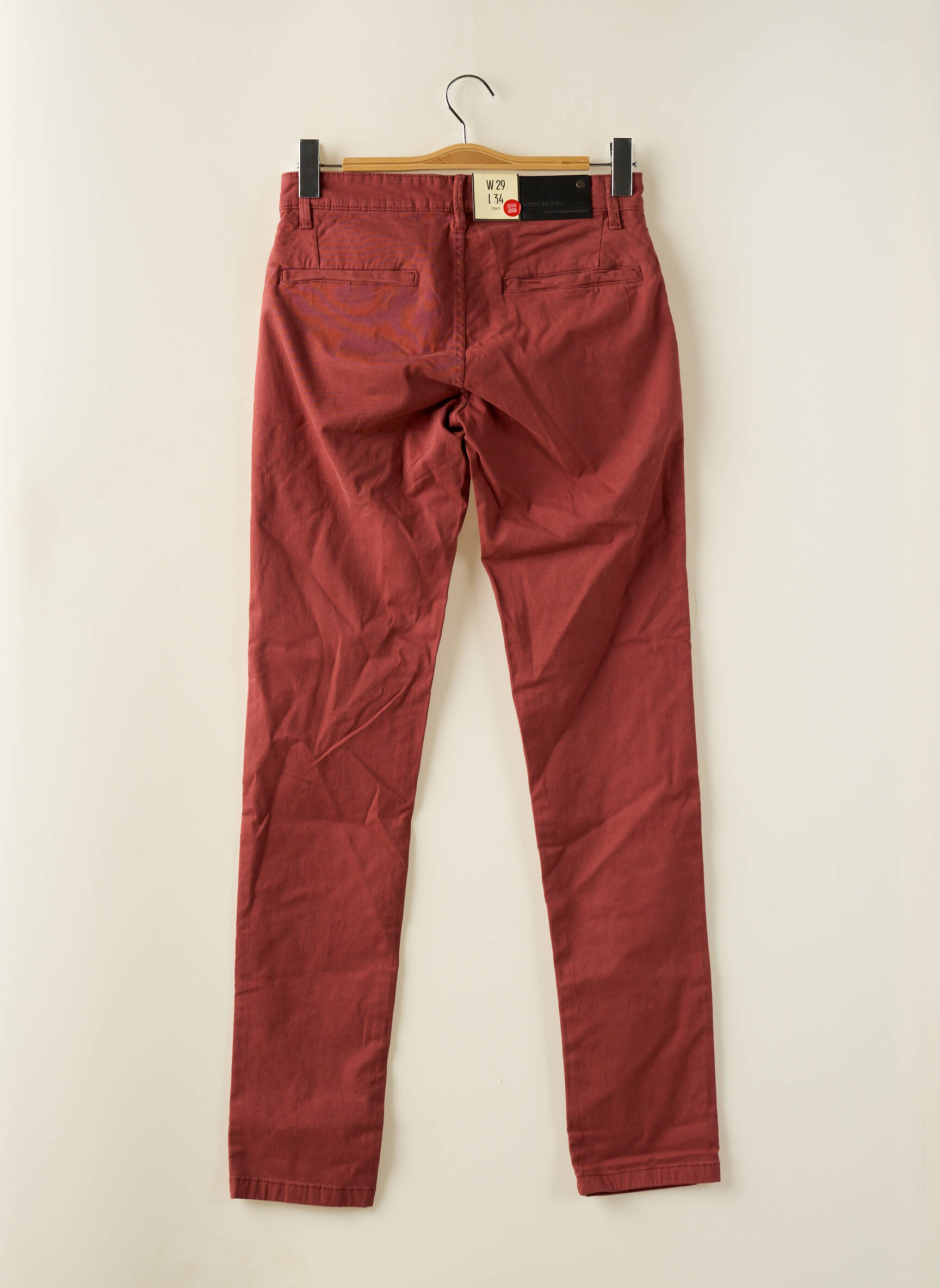 Chino kelnė tamprumas normala dydis raudona SHINE ORIGINAL vyras