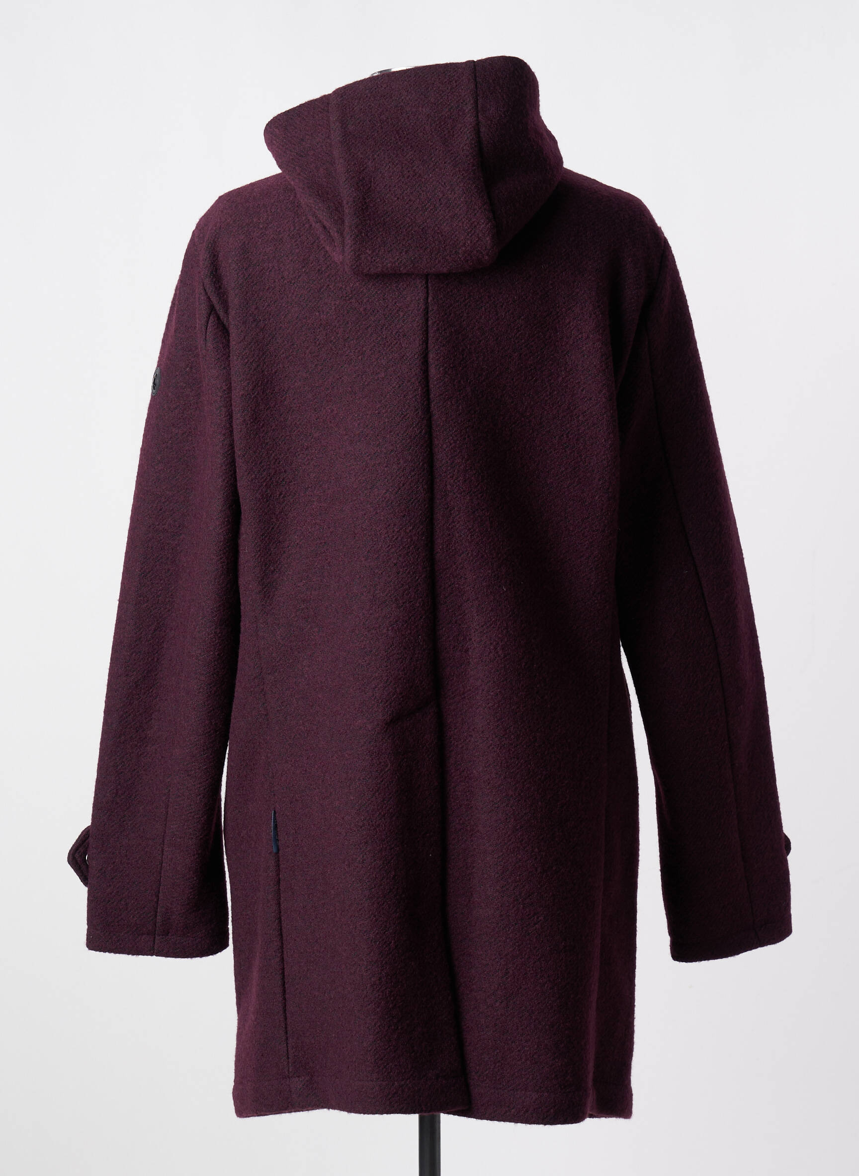 Ilgas paltas su gobtuvu su gobtuvu violetinis AT.P.CO vyras
