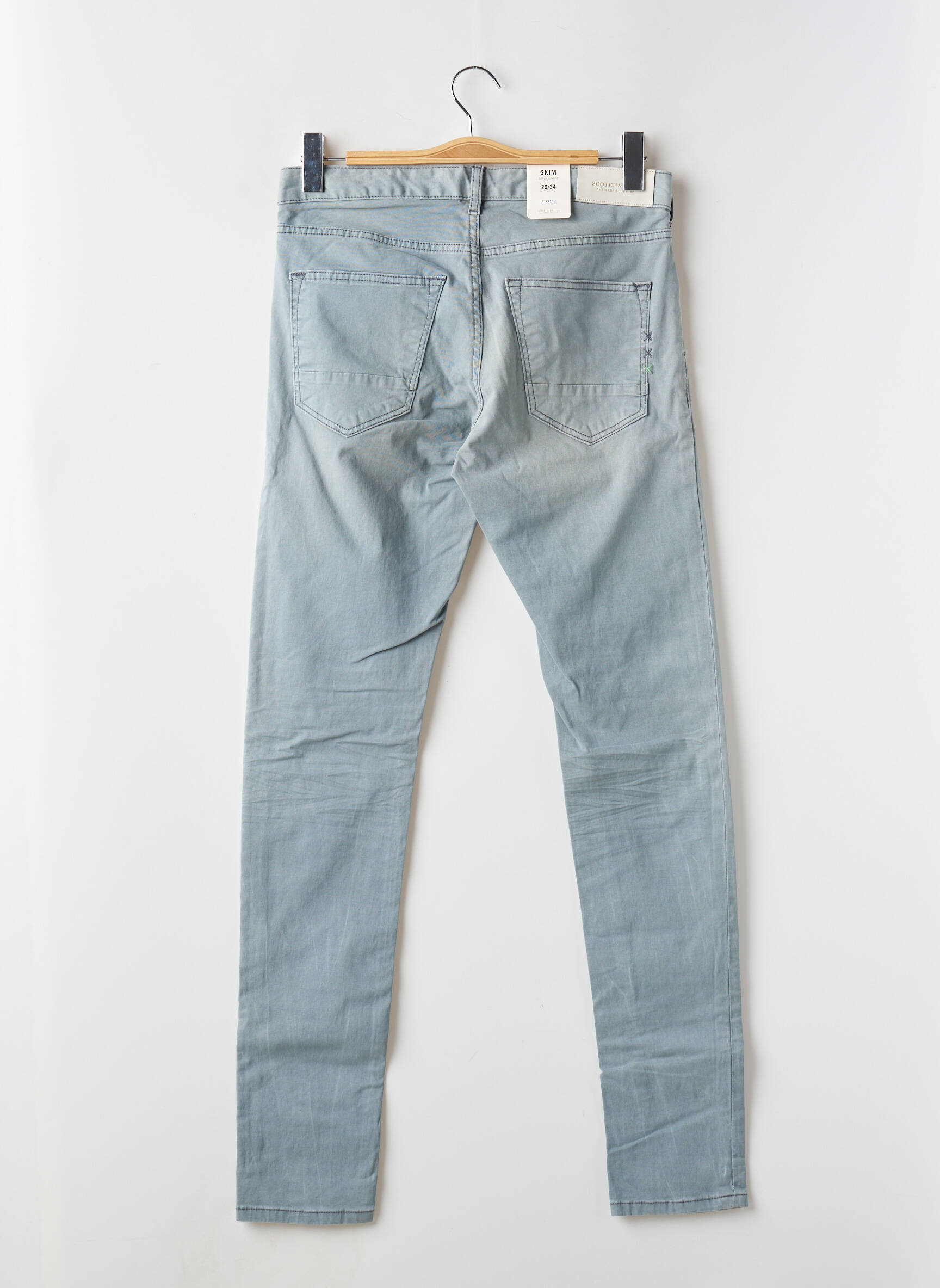 Lieknos kelnės uždarymas su užtrauktuku po mygtuku uždengimu normala dydis mėlyna MAISON SCOTCH vyras
