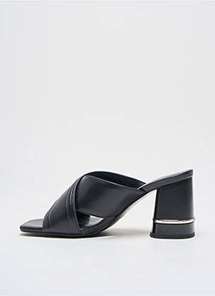 Mule/sabotai lygus audinys kulnas nuo 4 iki 6 cm juodas LIU JO moteris