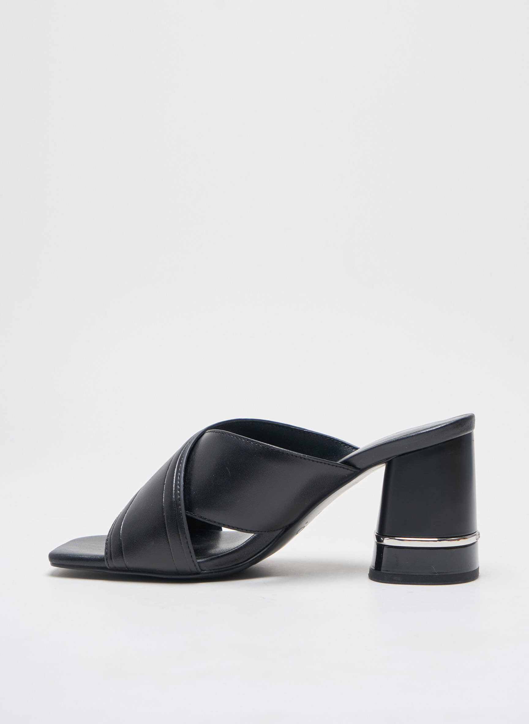 Mule/sabotai lygus audinys kulnas nuo 4 iki 6 cm juodas LIU JO moteris