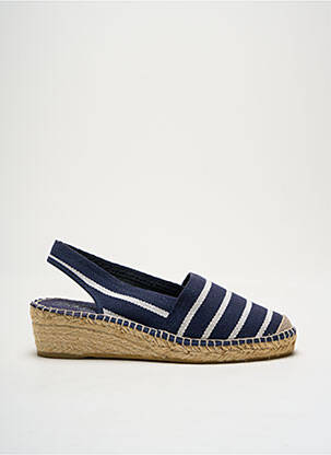 Espadrilės apvalus mygtukas kulnas nuo 4 iki 6 cm mėlyna LA MAISON DE L'ESPADRILLE moteris