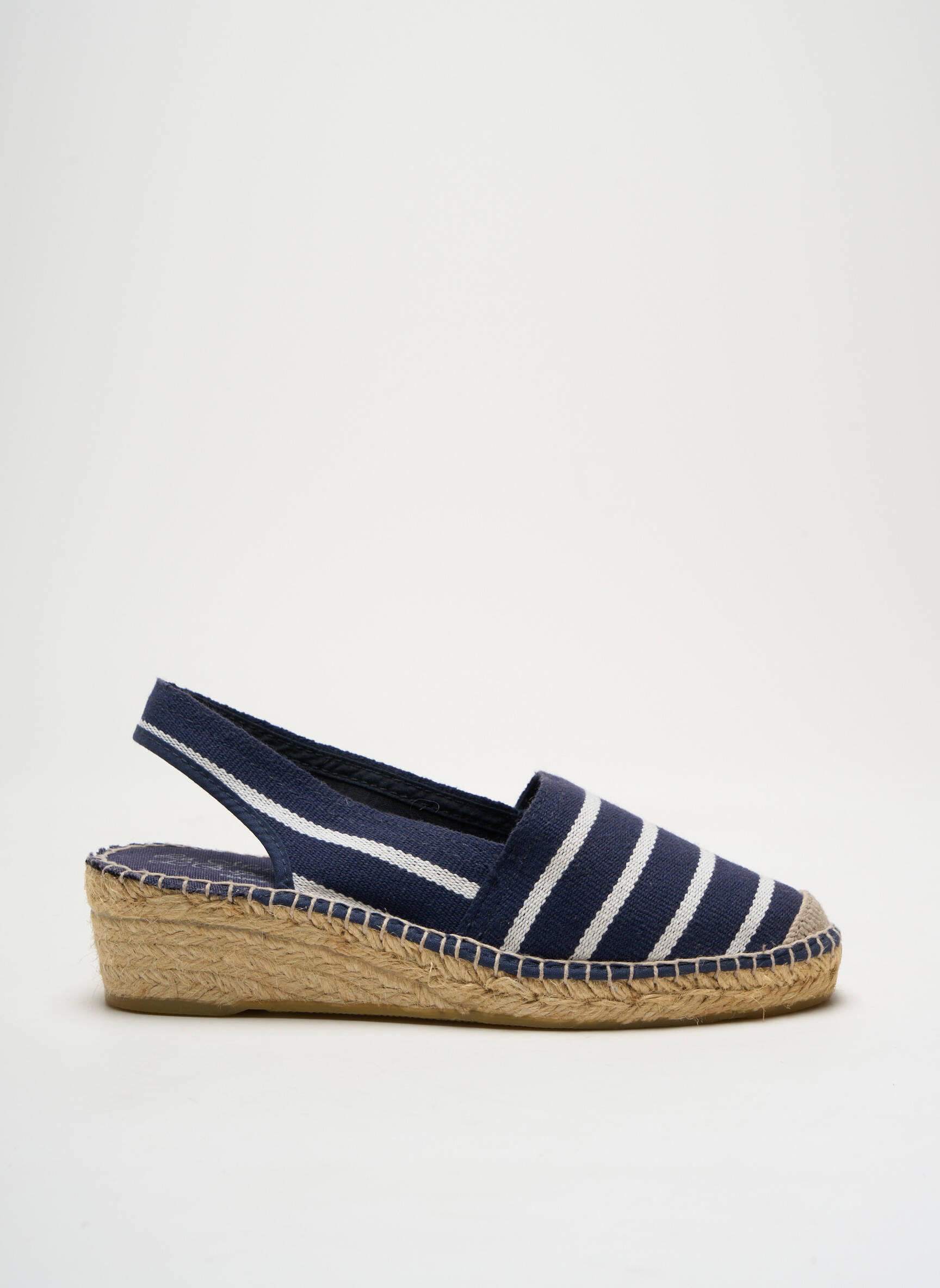Espadrilės apvalus mygtukas kulnas nuo 4 iki 6 cm mėlyna LA MAISON DE L'ESPADRILLE moteris