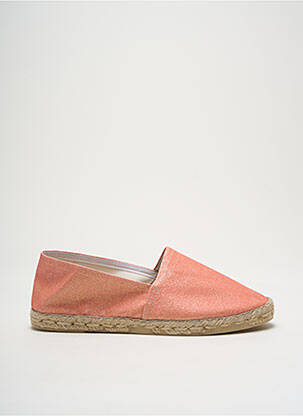 Espadrilės apvalus mygtukas plokščias kulnas iki 3 cm oranžinė LA MAISON DE L'ESPADRILLE moteris
