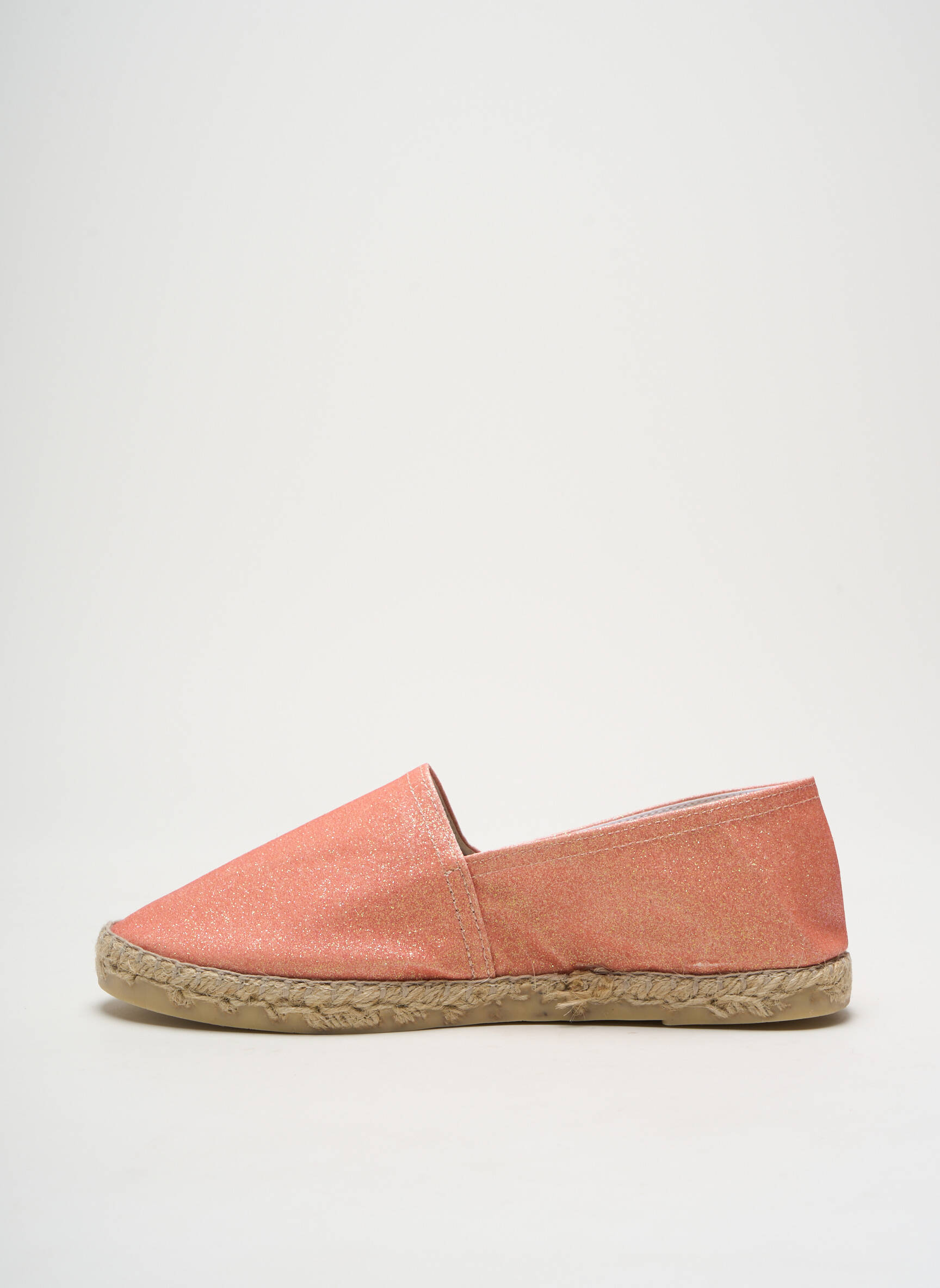 Espadrilės apvalus mygtukas plokščias kulnas iki 3 cm oranžinė LA MAISON DE L'ESPADRILLE moteris