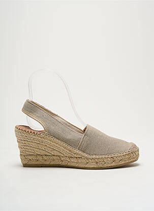 Espadrilės apvalus mygtukas kulnas nuo 4 iki 6 cm bežinis LA MAISON DE L'ESPADRILLE moteris
