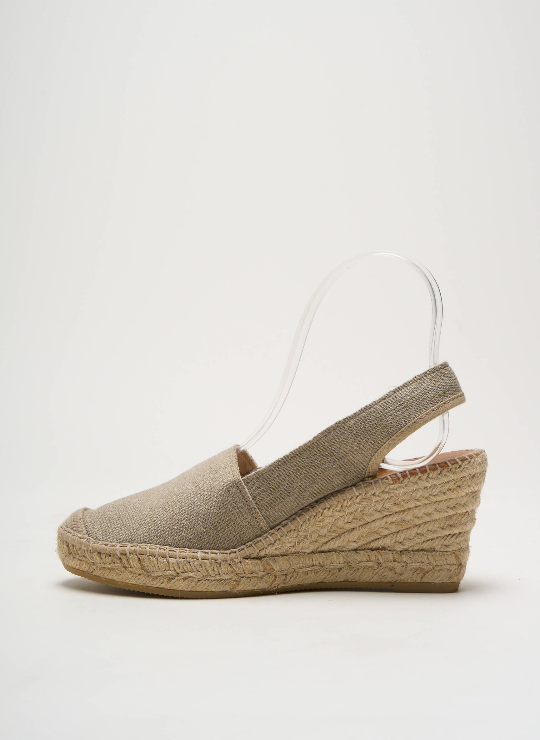 Espadrilės apvalus mygtukas kulnas nuo 4 iki 6 cm bežinis LA MAISON DE L'ESPADRILLE moteris