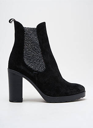 Batai/botai nubuko audinys kulnas nuo 7 iki 9 cm juodas MINKA DESIGN moteris