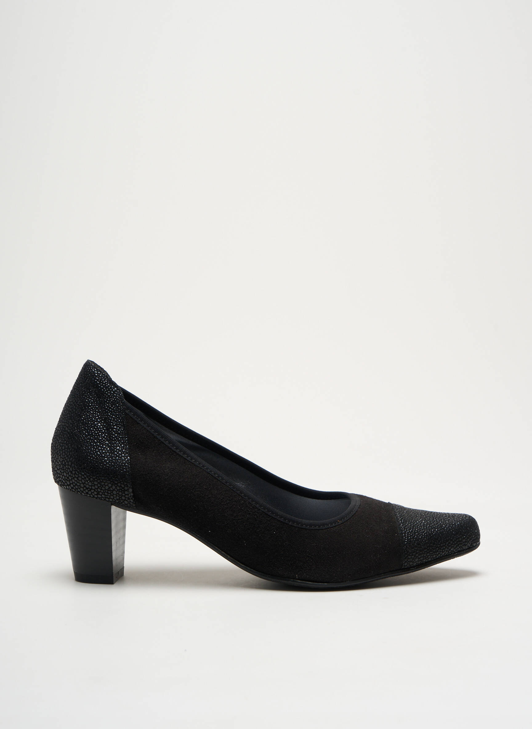 Balerinos amortizuojančios pado tipas kulnas nuo 4 iki 6 cm juodas ARTIKA SOFT moteris