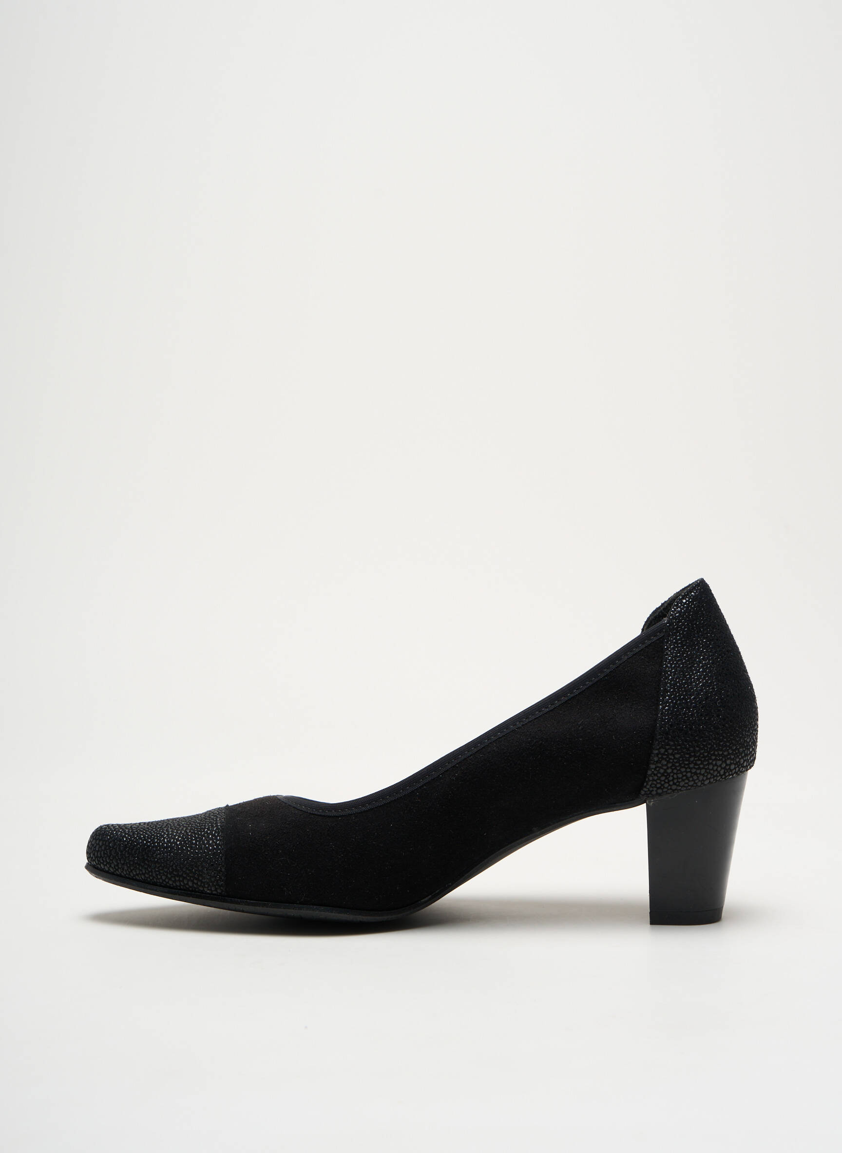 Balerinos amortizuojančios pado tipas kulnas nuo 4 iki 6 cm juodas ARTIKA SOFT moteris