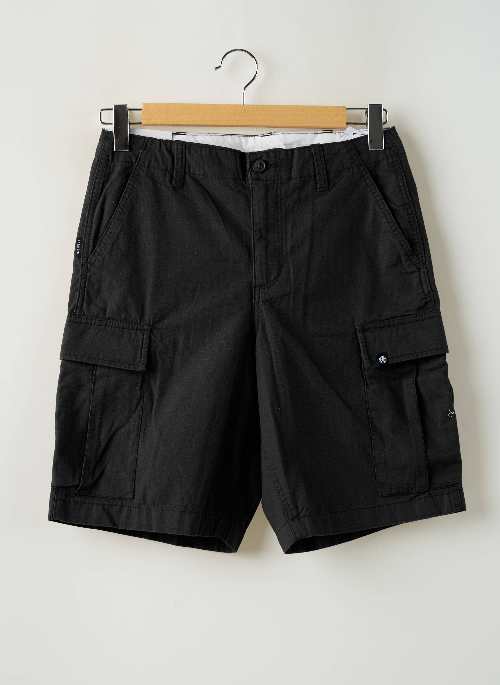 Bermudas tiesi kirpimas juodas ELEMENT vyras