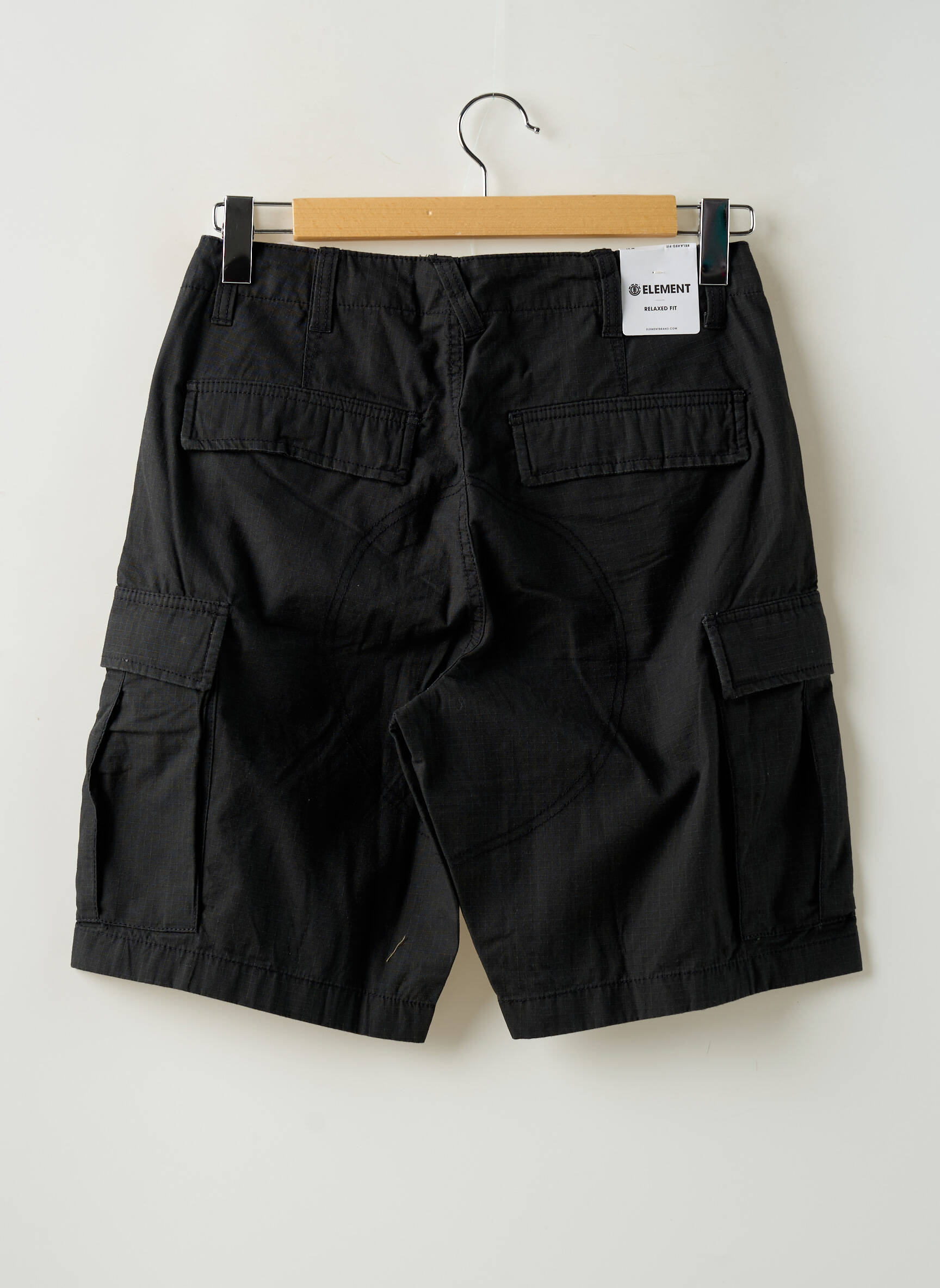 Bermudas tiesi kirpimas juodas ELEMENT vyras