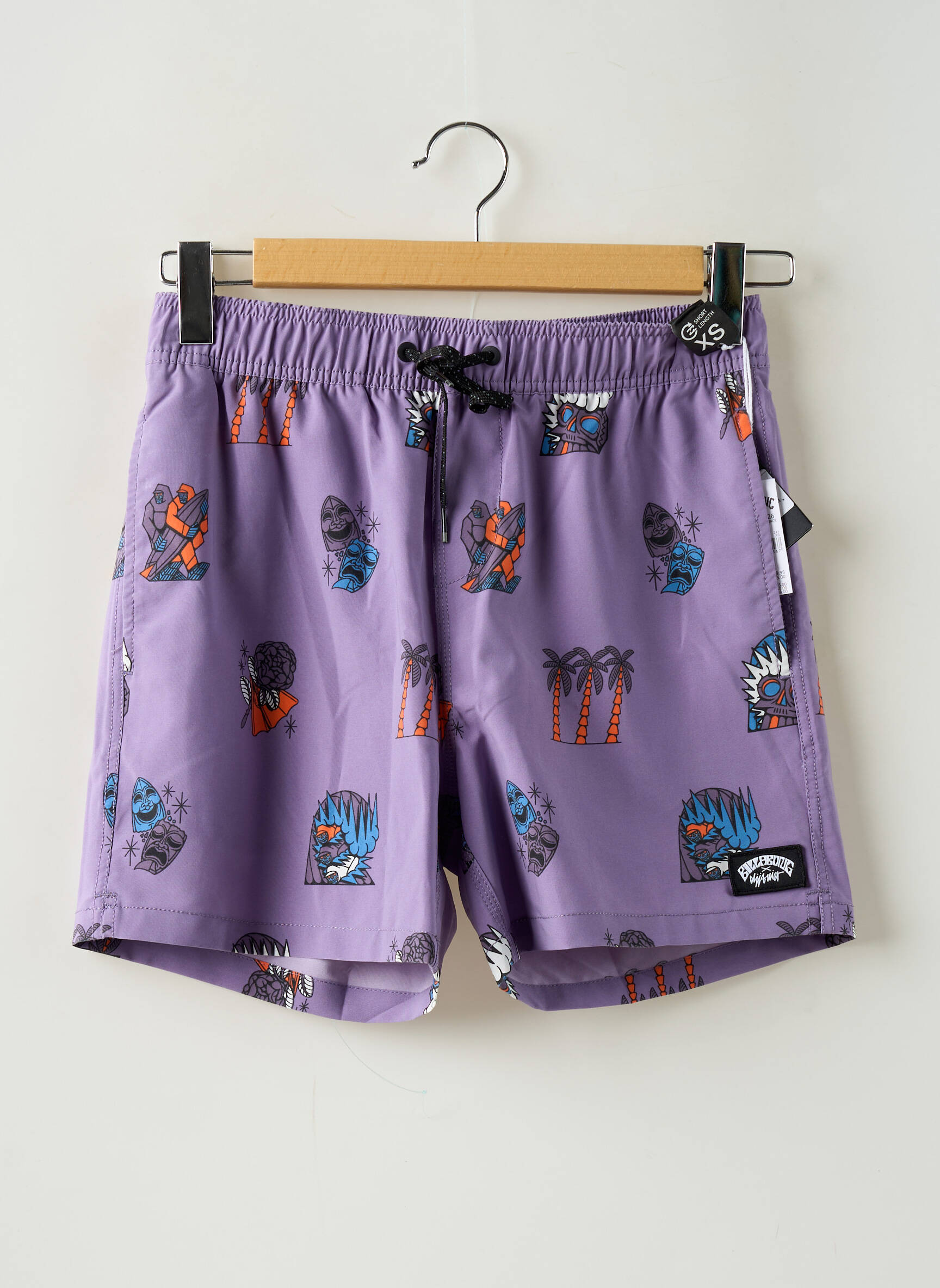 Maudymosi šortas fantazijos raštas violetinis BILLABONG vyras