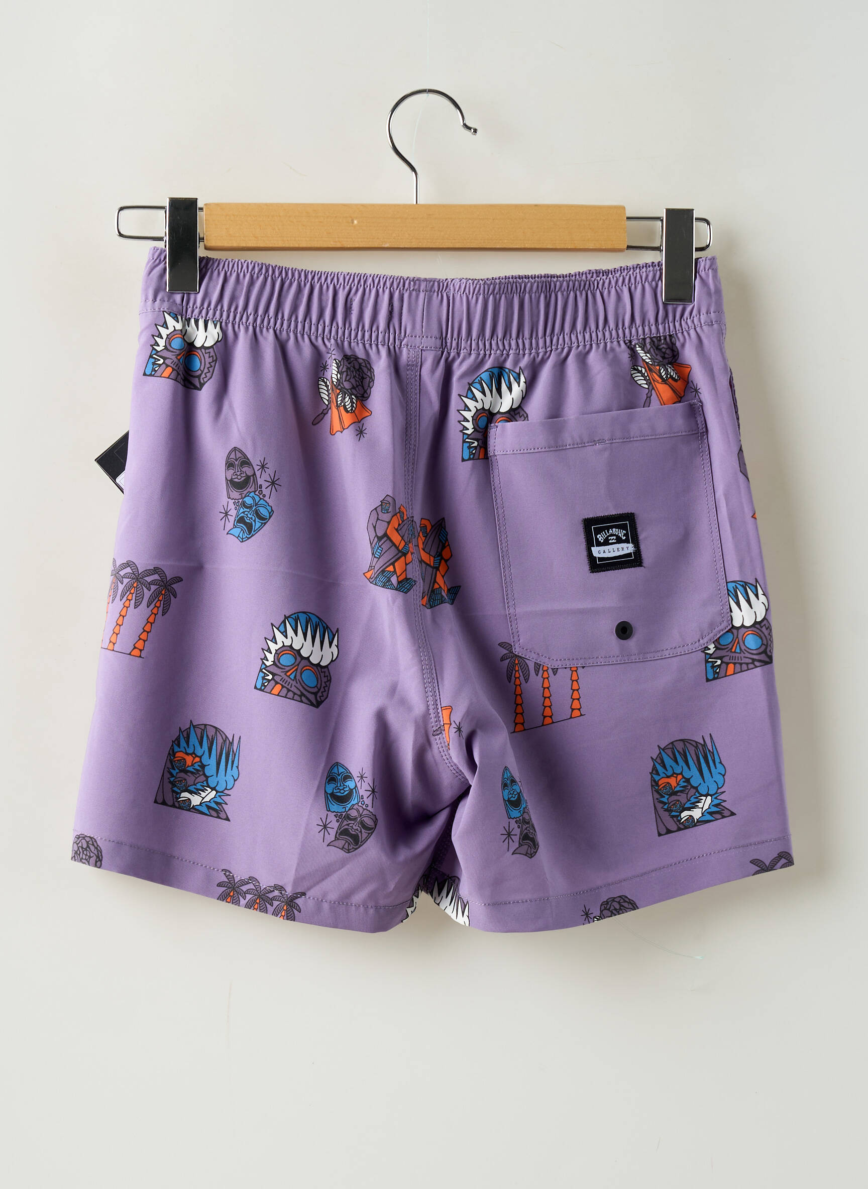 Maudymosi šortas fantazijos raštas violetinis BILLABONG vyras