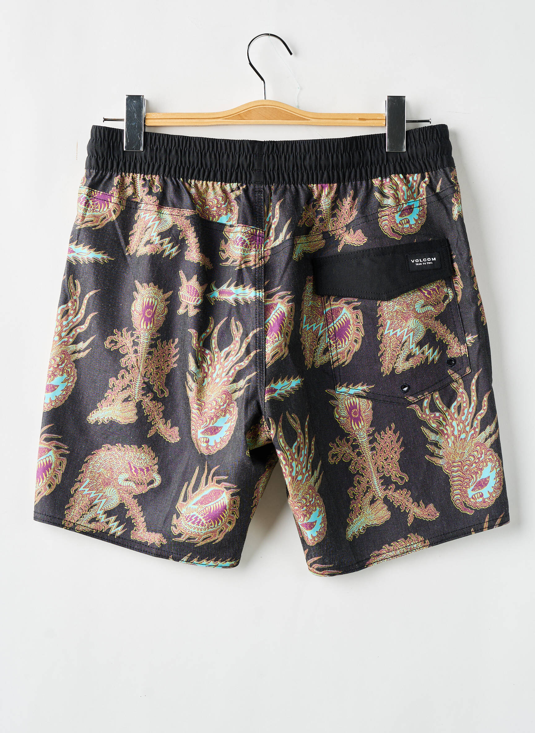 Maudymosi šortas fantazijos raštas juodas VOLCOM vyras
