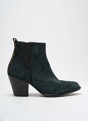 Batai/botai satino audinys kulnas nuo 4 iki 6 cm žalias BLU VELVET moteris