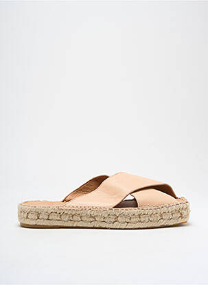 Espadrilės satino audinys plokščias kulnas iki 3 cm bežinis PÖLKA moteris
