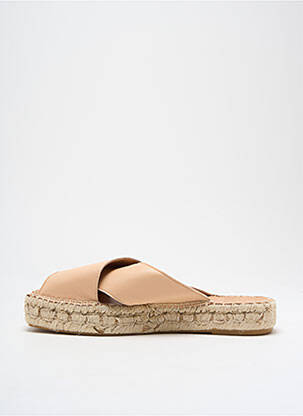 Espadrilės satino audinys plokščias kulnas iki 3 cm bežinis PÖLKA moteris