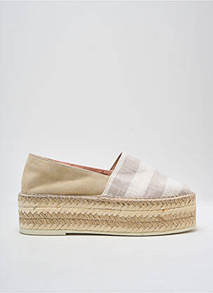 Espadrilės nubuko audinys kulnas nuo 4 iki 6 cm bežinis GAIMO moteris
