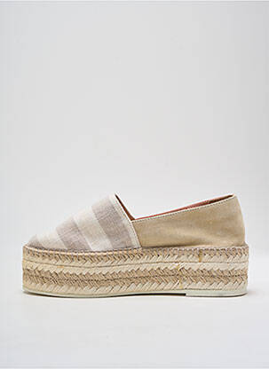 Espadrilės nubuko audinys kulnas nuo 4 iki 6 cm bežinis GAIMO moteris