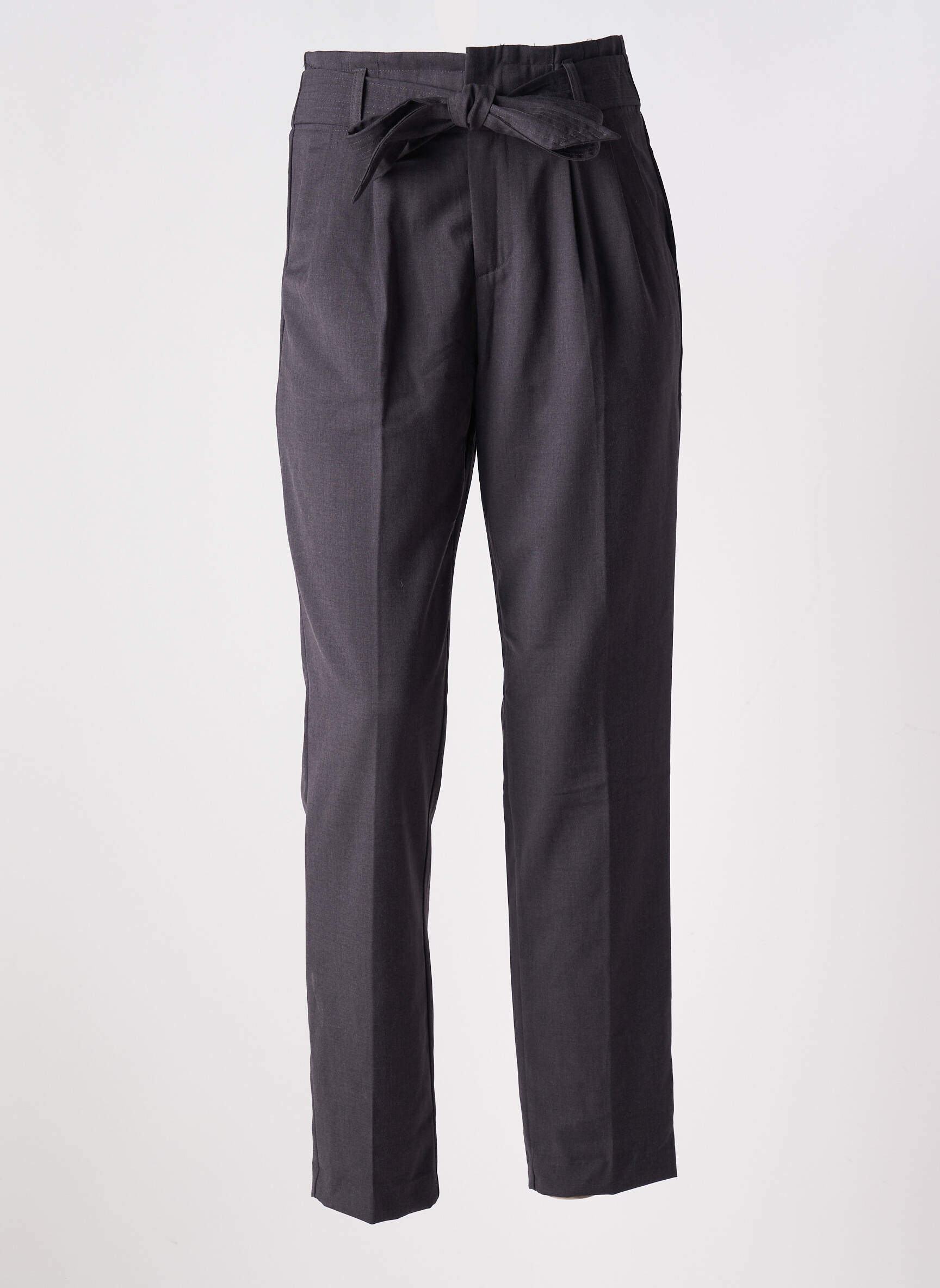 Pantalon aukšta talija aukšta talija pilka GRACE & MILA moteris