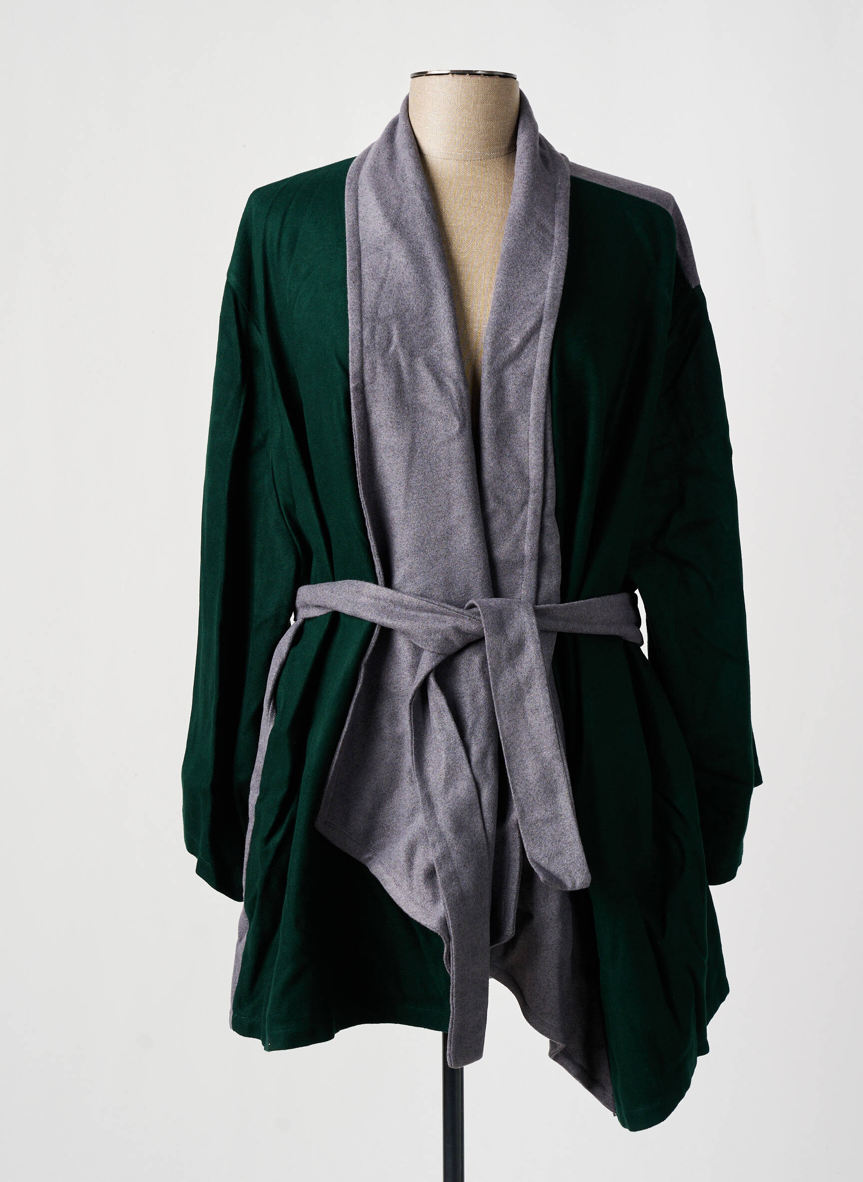 Kimono striukė ilgos rankovės žalias TENDANCE UNIQUE moteris