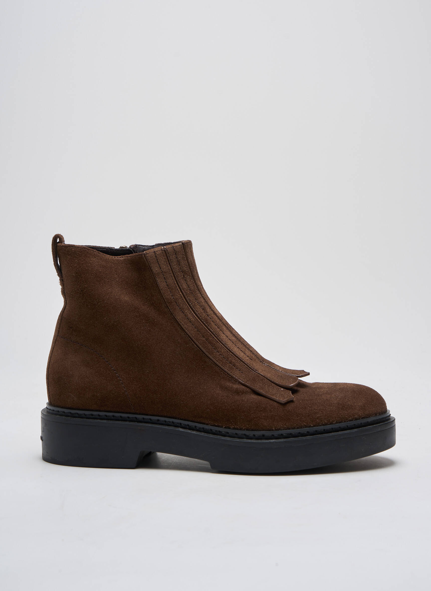 Batai/botai nubuko audinys kulnas nuo 4 iki 6 cm rudas SANTONI moteris